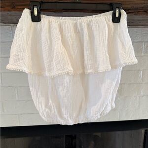 Michael Stars Cream Off-Shoulder Top